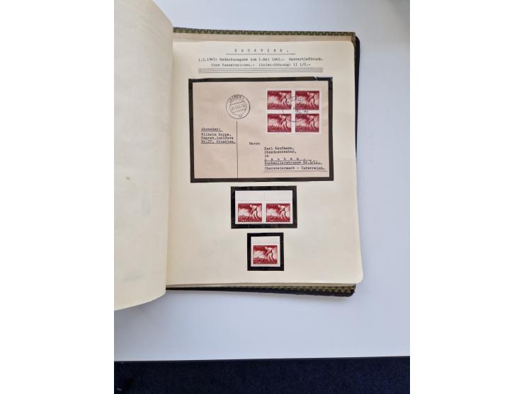 Yugoslavia and Croatia: 1919/44, unused and used old collection, partly specialized with multiples and varieties, some items 