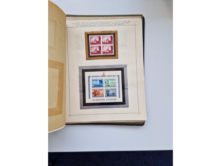 Yugoslavia and Croatia: 1919/44, unused and used old collection, partly specialized with multiples and varieties, some items 