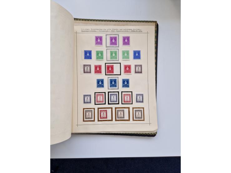 Yugoslavia and Croatia: 1919/44, unused and used old collection, partly specialized with multiples and varieties, some items 