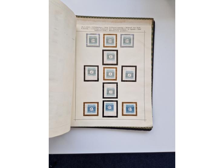 Yugoslavia and Croatia: 1919/44, unused and used old collection, partly specialized with multiples and varieties, some items 