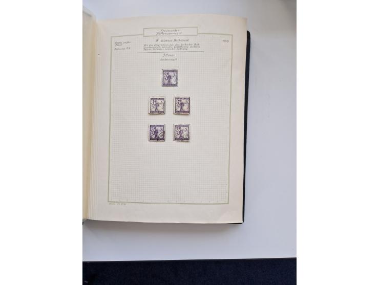 Yugoslavia and Croatia: 1919/44, unused and used old collection, partly specialized with multiples and varieties, some items 