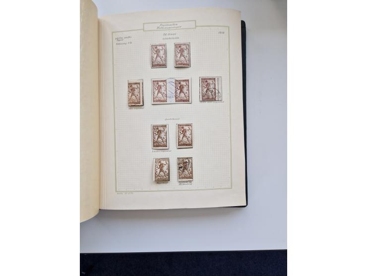 Yugoslavia and Croatia: 1919/44, unused and used old collection, partly specialized with multiples and varieties, some items 