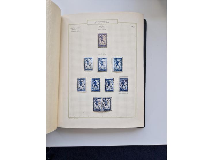 Yugoslavia and Croatia: 1919/44, unused and used old collection, partly specialized with multiples and varieties, some items 