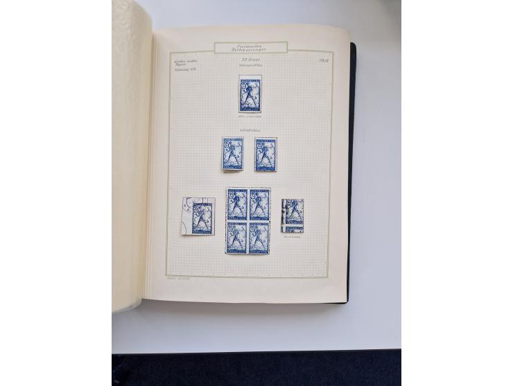 Yugoslavia and Croatia: 1919/44, unused and used old collection, partly specialized with multiples and varieties, some items 