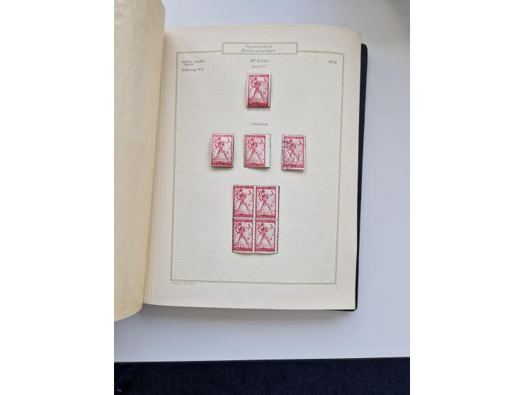 Yugoslavia and Croatia: 1919/44, unused and used old collection, partly specialized with multiples and varieties, some items 