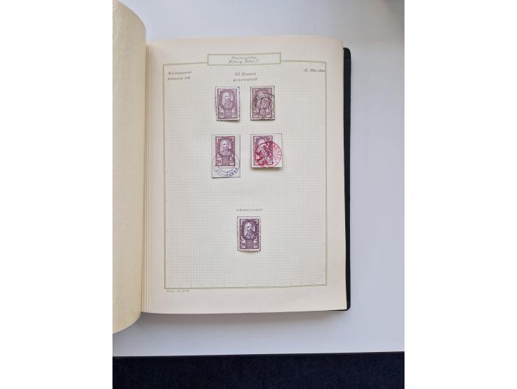 Yugoslavia and Croatia: 1919/44, unused and used old collection, partly specialized with multiples and varieties, some items 