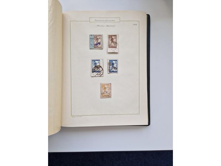Yugoslavia and Croatia: 1919/44, unused and used old collection, partly specialized with multiples and varieties, some items 
