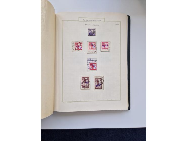 Yugoslavia and Croatia: 1919/44, unused and used old collection, partly specialized with multiples and varieties, some items 