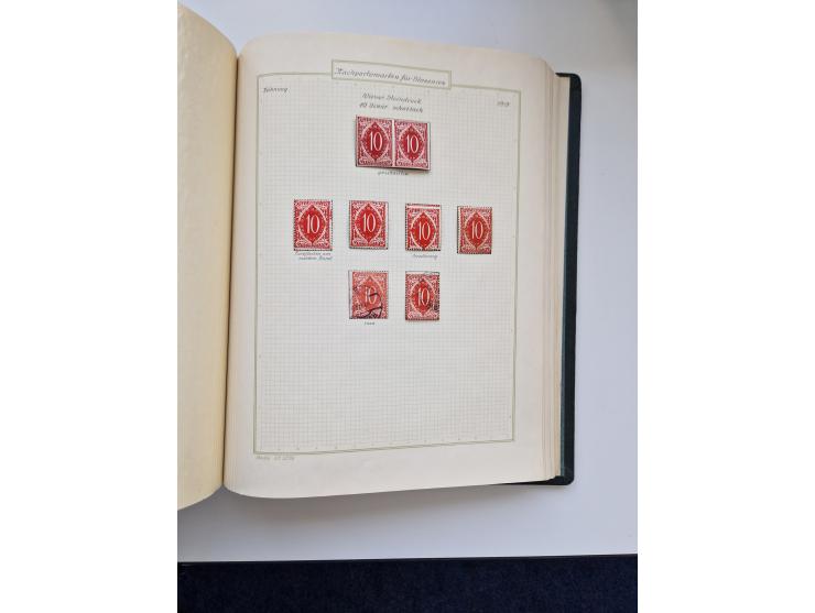 Yugoslavia and Croatia: 1919/44, unused and used old collection, partly specialized with multiples and varieties, some items 