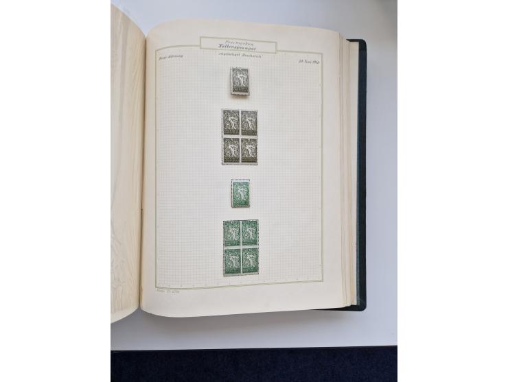 Yugoslavia and Croatia: 1919/44, unused and used old collection, partly specialized with multiples and varieties, some items 