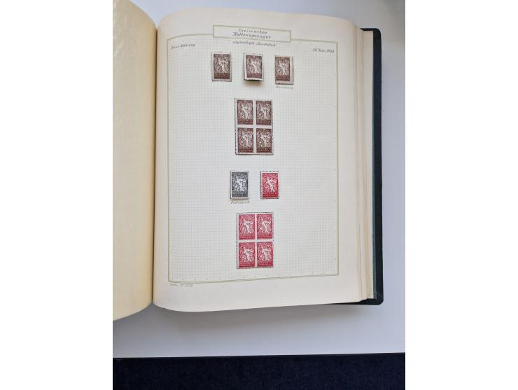 Yugoslavia and Croatia: 1919/44, unused and used old collection, partly specialized with multiples and varieties, some items 