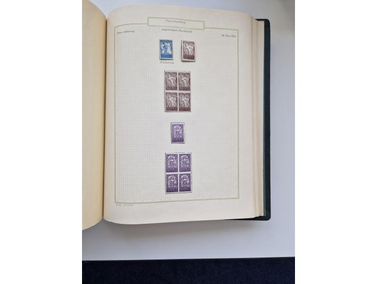 Yugoslavia and Croatia: 1919/44, unused and used old collection, partly specialized with multiples and varieties, some items 