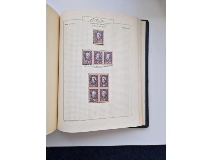 Yugoslavia and Croatia: 1919/44, unused and used old collection, partly specialized with multiples and varieties, some items 