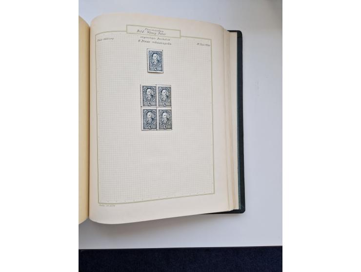 Yugoslavia and Croatia: 1919/44, unused and used old collection, partly specialized with multiples and varieties, some items 