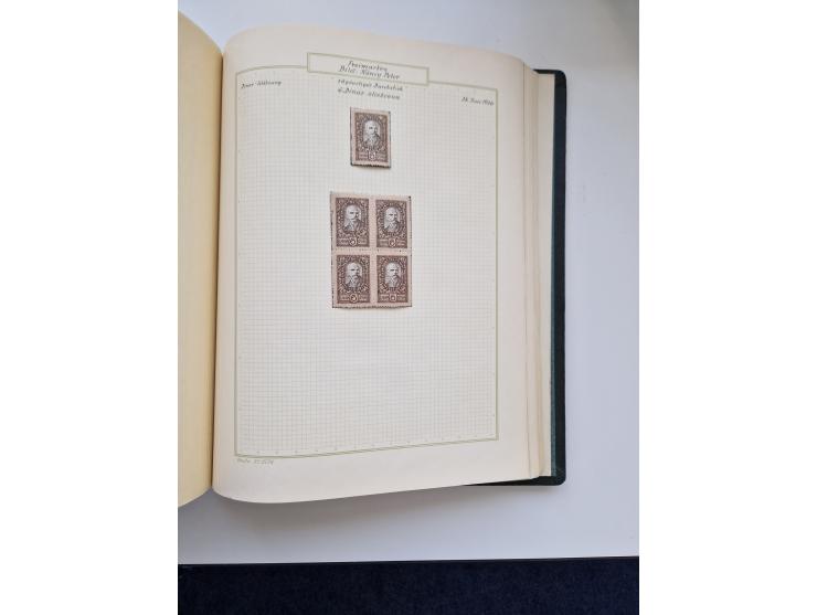 Yugoslavia and Croatia: 1919/44, unused and used old collection, partly specialized with multiples and varieties, some items 