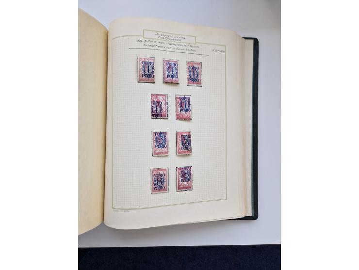 Yugoslavia and Croatia: 1919/44, unused and used old collection, partly specialized with multiples and varieties, some items 