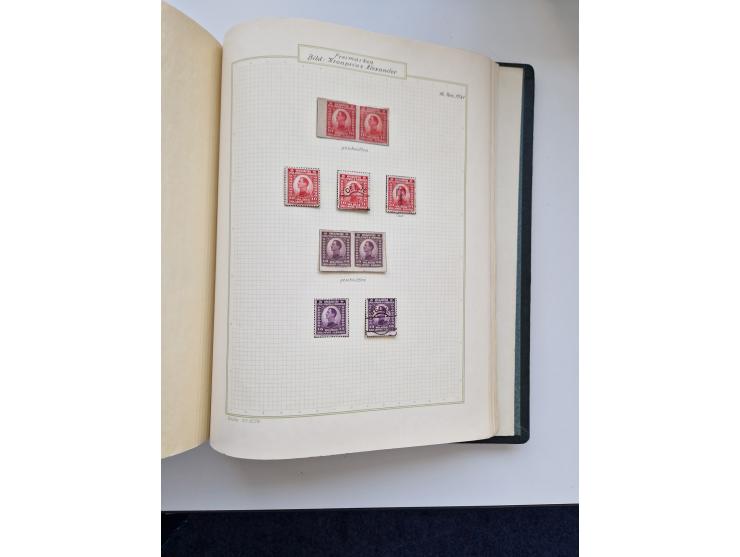 Yugoslavia and Croatia: 1919/44, unused and used old collection, partly specialized with multiples and varieties, some items 