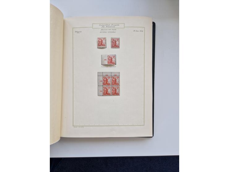 Yugoslavia and Croatia: 1919/44, unused and used old collection, partly specialized with multiples and varieties, some items 