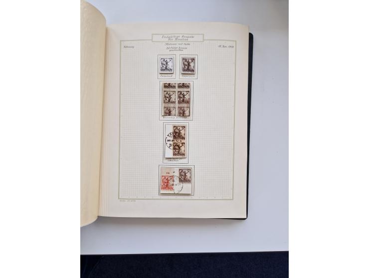 Yugoslavia and Croatia: 1919/44, unused and used old collection, partly specialized with multiples and varieties, some items 