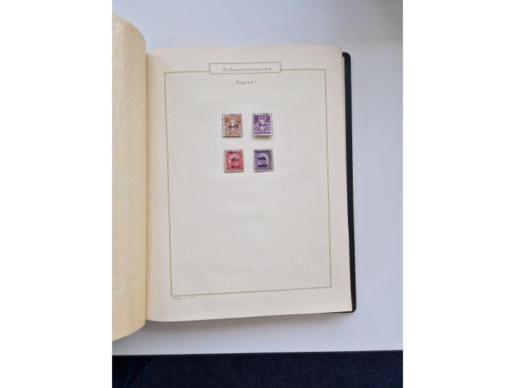 Yugoslavia and Croatia: 1919/44, unused and used old collection, partly specialized with multiples and varieties, some items 