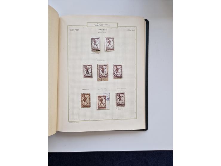 Yugoslavia and Croatia: 1919/44, unused and used old collection, partly specialized with multiples and varieties, some items 