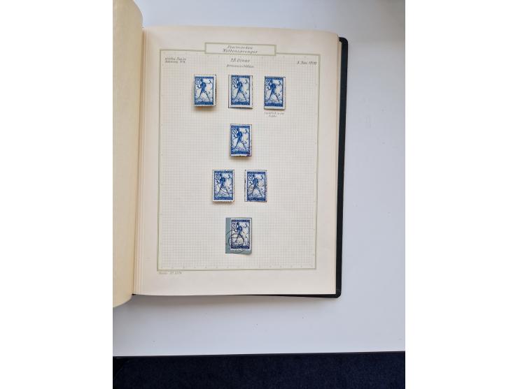 Yugoslavia and Croatia: 1919/44, unused and used old collection, partly specialized with multiples and varieties, some items 