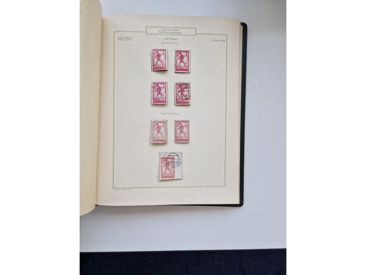 Yugoslavia and Croatia: 1919/44, unused and used old collection, partly specialized with multiples and varieties, some items 
