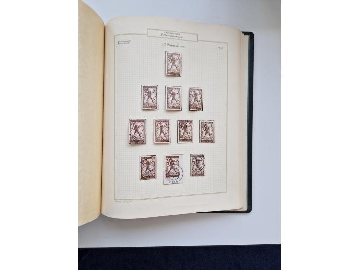 Yugoslavia and Croatia: 1919/44, unused and used old collection, partly specialized with multiples and varieties, some items 