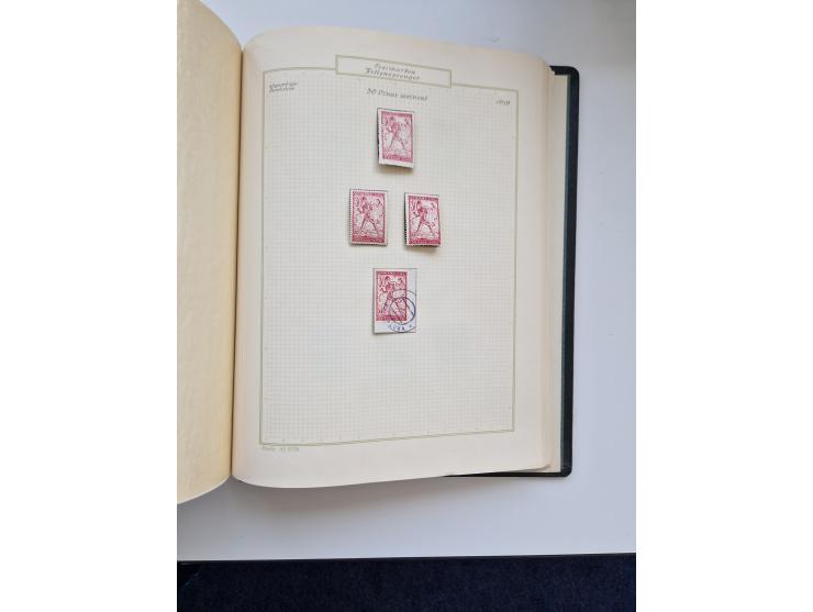 Yugoslavia and Croatia: 1919/44, unused and used old collection, partly specialized with multiples and varieties, some items 