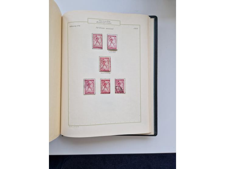Yugoslavia and Croatia: 1919/44, unused and used old collection, partly specialized with multiples and varieties, some items 
