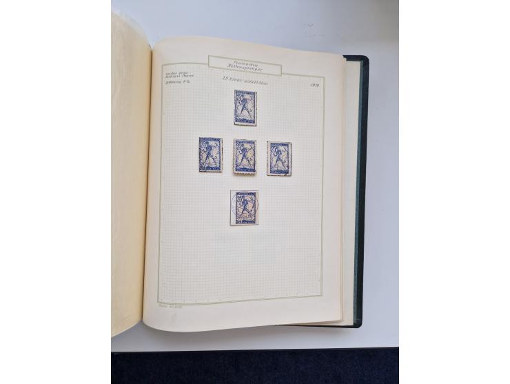 Yugoslavia and Croatia: 1919/44, unused and used old collection, partly specialized with multiples and varieties, some items 