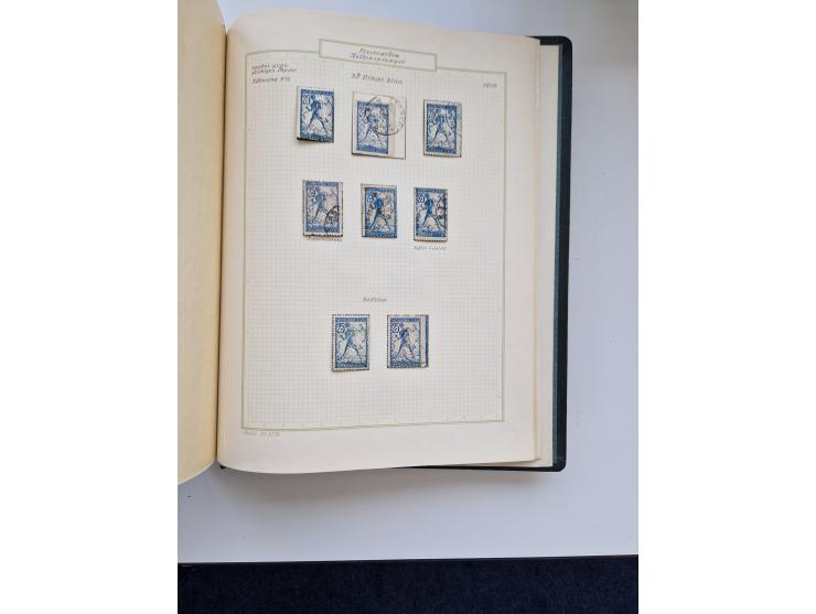 Yugoslavia and Croatia: 1919/44, unused and used old collection, partly specialized with multiples and varieties, some items 