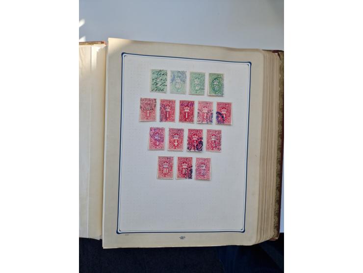 FISKALMARKEN: 1880/1920 (ca.), Einige tausend Fiskalmarken, Eisenbahnmarken, etc., teils in Bogenteilen und auch Bogen