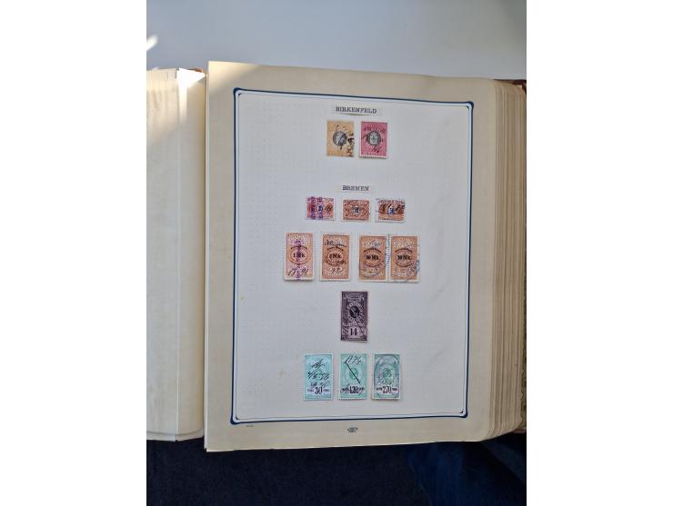 FISKALMARKEN: 1880/1920 (ca.), Einige tausend Fiskalmarken, Eisenbahnmarken, etc., teils in Bogenteilen und auch Bogen