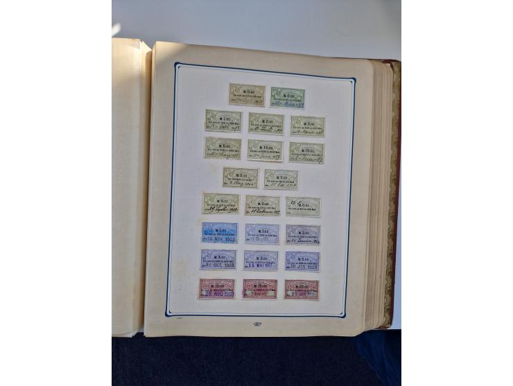 FISKALMARKEN: 1880/1920 (ca.), Einige tausend Fiskalmarken, Eisenbahnmarken, etc., teils in Bogenteilen und auch Bogen