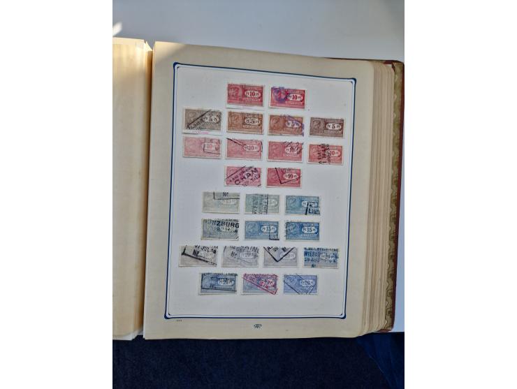 FISKALMARKEN: 1880/1920 (ca.), Einige tausend Fiskalmarken, Eisenbahnmarken, etc., teils in Bogenteilen und auch Bogen