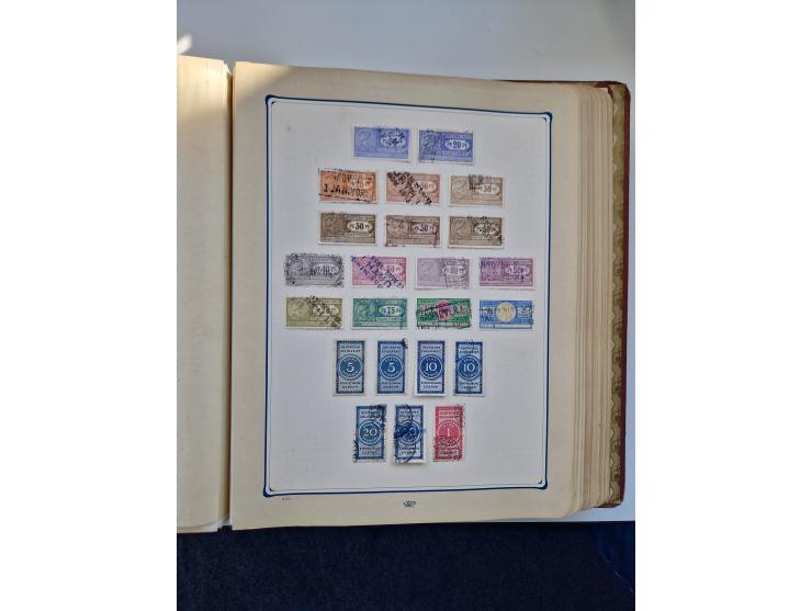 FISKALMARKEN: 1880/1920 (ca.), Einige tausend Fiskalmarken, Eisenbahnmarken, etc., teils in Bogenteilen und auch Bogen