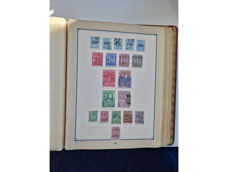 FISKALMARKEN: 1880/1920 (ca.), Einige tausend Fiskalmarken, Eisenbahnmarken, etc., teils in Bogenteilen und auch Bogen