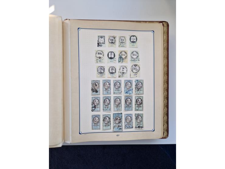 FISKALMARKEN: 1880/1920 (ca.), Einige tausend Fiskalmarken, Eisenbahnmarken, etc., teils in Bogenteilen und auch Bogen