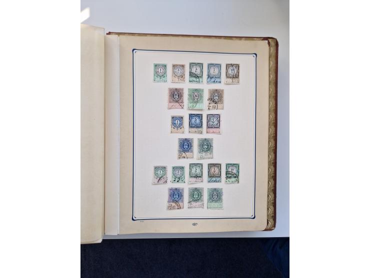 FISKALMARKEN: 1880/1920 (ca.), Einige tausend Fiskalmarken, Eisenbahnmarken, etc., teils in Bogenteilen und auch Bogen