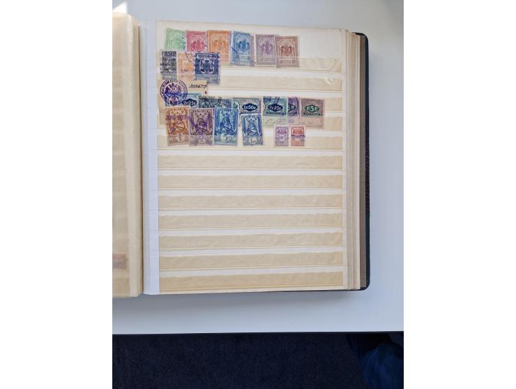 FISKALMARKEN: 1880/1920 (ca.), Einige tausend Fiskalmarken, Eisenbahnmarken, etc., teils in Bogenteilen und auch Bogen