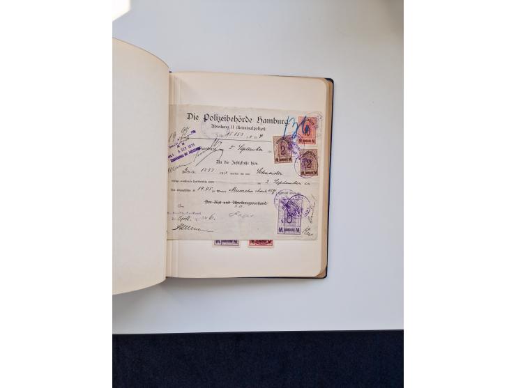 FISKALMARKEN: 1880/1920 (ca.), Einige tausend Fiskalmarken, Eisenbahnmarken, etc., teils in Bogenteilen und auch Bogen