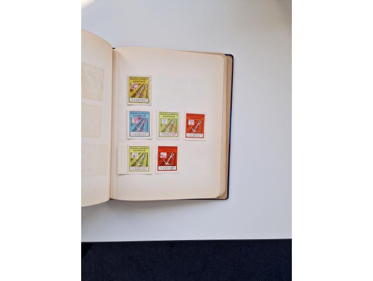 FISKALMARKEN: 1880/1920 (ca.), Einige tausend Fiskalmarken, Eisenbahnmarken, etc., teils in Bogenteilen und auch Bogen