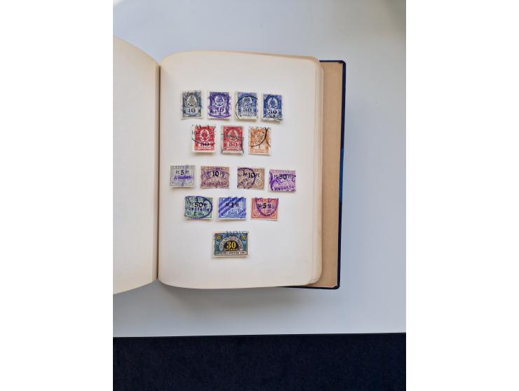 FISKALMARKEN: 1880/1920 (ca.), Einige tausend Fiskalmarken, Eisenbahnmarken, etc., teils in Bogenteilen und auch Bogen