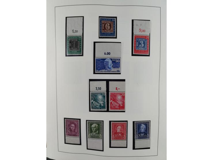 1949/2010, umfangreiche, in den Hauptnummern je postfrische/ wenig ungebrauchte und gestempelt komplette Sammlung inkl. selbs