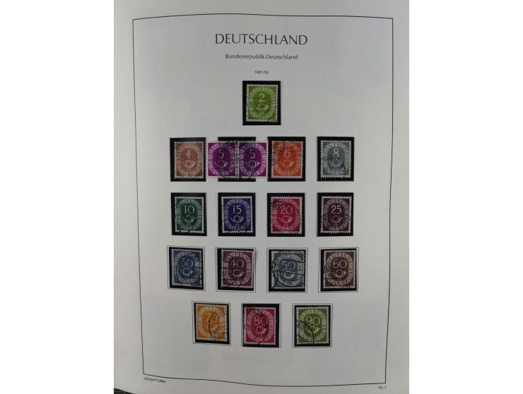 1949/2010, umfangreiche, in den Hauptnummern je postfrische/ wenig ungebrauchte und gestempelt komplette Sammlung inkl. selbs
