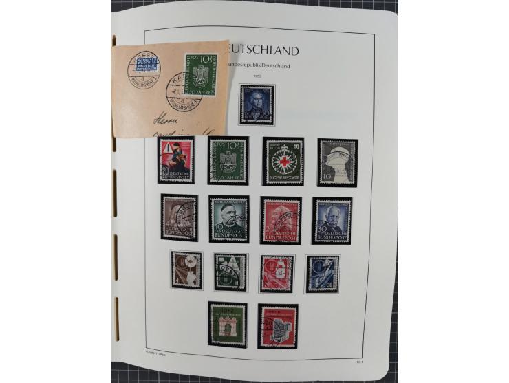 1949/2010, umfangreiche, in den Hauptnummern je postfrische/ wenig ungebrauchte und gestempelt komplette Sammlung inkl. selbs