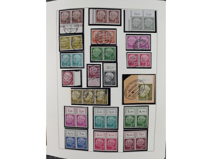 1949/2010, umfangreiche, in den Hauptnummern je postfrische/ wenig ungebrauchte und gestempelt komplette Sammlung inkl. selbs