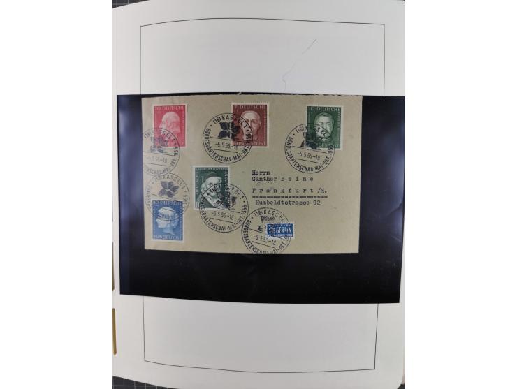 1949/2010, umfangreiche, in den Hauptnummern je postfrische/ wenig ungebrauchte und gestempelt komplette Sammlung inkl. selbs