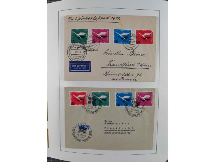 1949/2010, umfangreiche, in den Hauptnummern je postfrische/ wenig ungebrauchte und gestempelt komplette Sammlung inkl. selbs